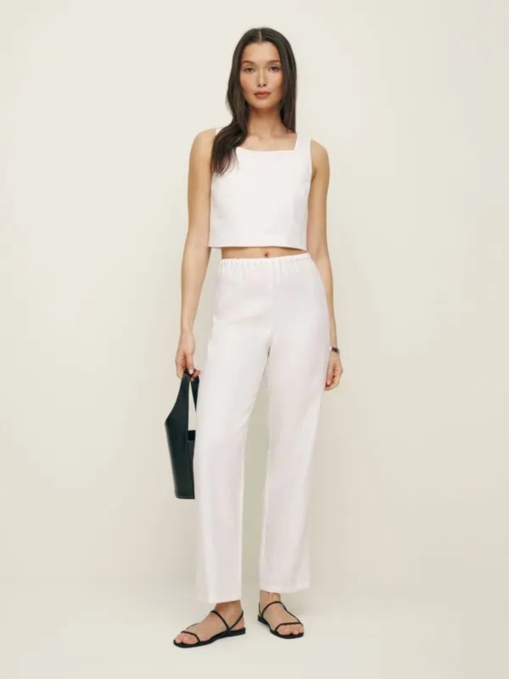 NWT reformation remi cropped linen pant - size s